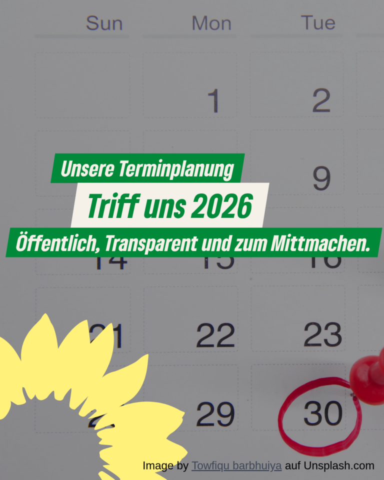 Triff uns 2026 – öffentlich, transparent und zum mittmachen!