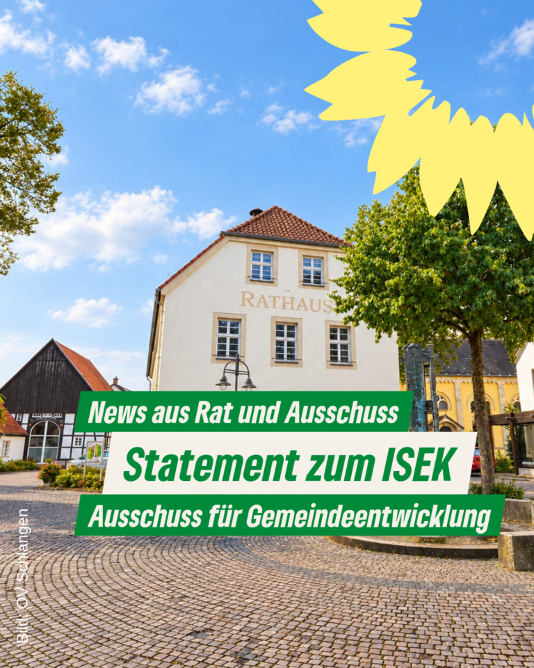 ISEK – Unser Statement im Ausschuss für Gemeindeentwicklung